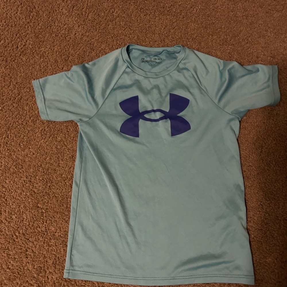 Under Armour Kids Blue and Purple Shirt